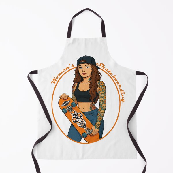 Aperçu de l'œuvre Women's Skateboarding créée et vendue par TATTOO-DESIGN.