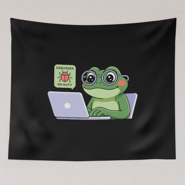 Item preview, Debugger Frog On Duty designed and sold by SignumShop.