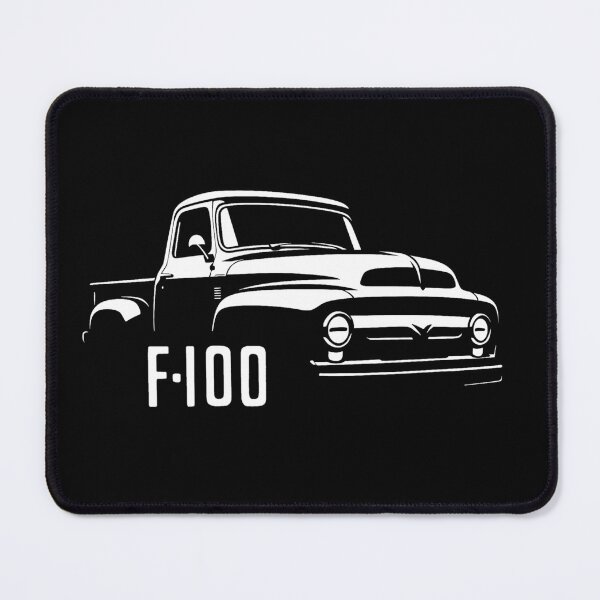 Item preview, Vintage Ford F-100 Pickup in Bold Monochrome Retro Style designed and sold by TheArtOfCar.