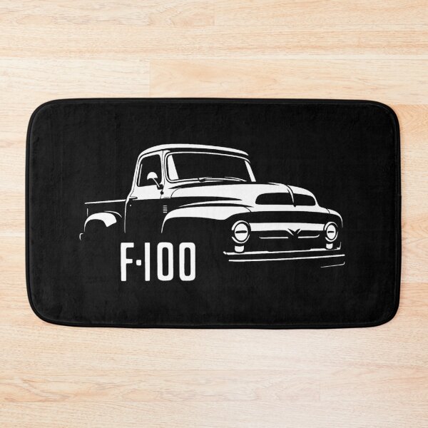 Item preview, Vintage Ford F-100 Pickup in Bold Monochrome Retro Style designed and sold by TheArtOfCar.