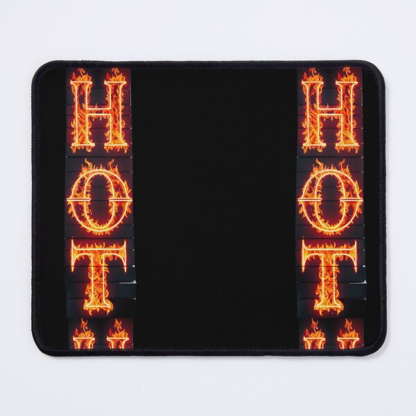 Item preview, H-O-T Vertical Burn – Summer Heatwave Tattoo Logo designed and sold by Digital Artisan.