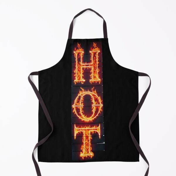 Item preview, H-O-T Vertical Burn – Summer Heatwave Tattoo Logo designed and sold by Digital Artisan.
