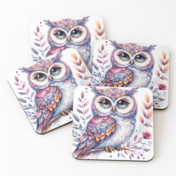 Item preview, luffy Twilight Perch – Gentle Woodland Owl designed and sold by TeetasticBtque.
