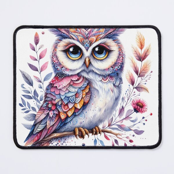 Item preview, luffy Twilight Perch – Gentle Woodland Owl designed and sold by TeetasticBtque.