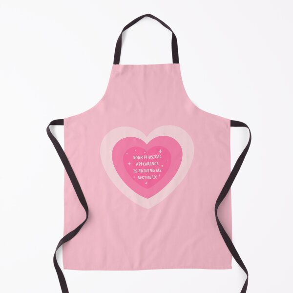 Item preview, YOUR PHYSICAL APPEARANCE IS RUINING MY AESTHETIC – Pink Heart “Hot Girl” Slogan Design designed and sold by Straight-Up Snark.