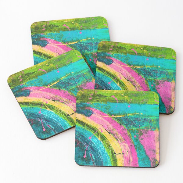 Item preview, Abstract Rainbow Painting - Altered designed and sold by FuntasticMatt.