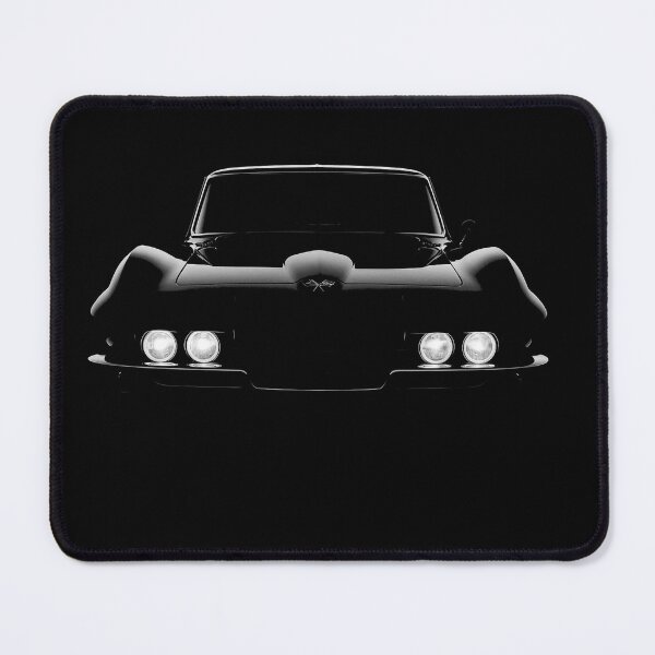 Item preview, 1967 Corvette Sting Ray Front View in Stealth Gloss Black designed and sold by TheArtOfCar.