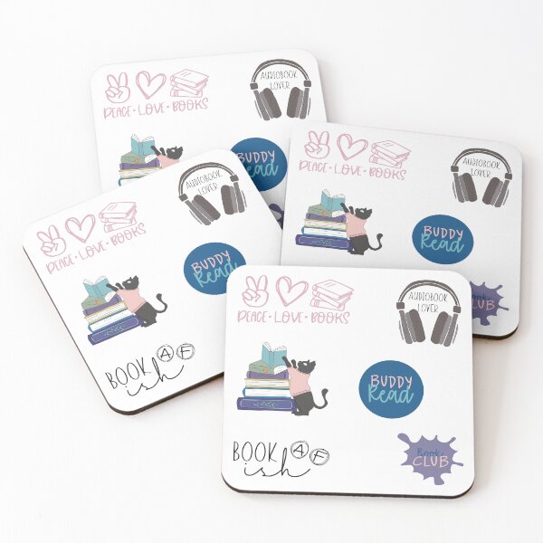 Item preview, Audiobook buddy reads book club reading  designed and sold by Anastaciaknits.