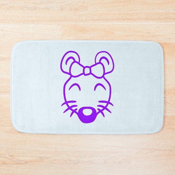 Item preview, Mouse Woman Pretty Bow Girl Little Rat Cute Beauty designed and sold by shirt-o-mat.