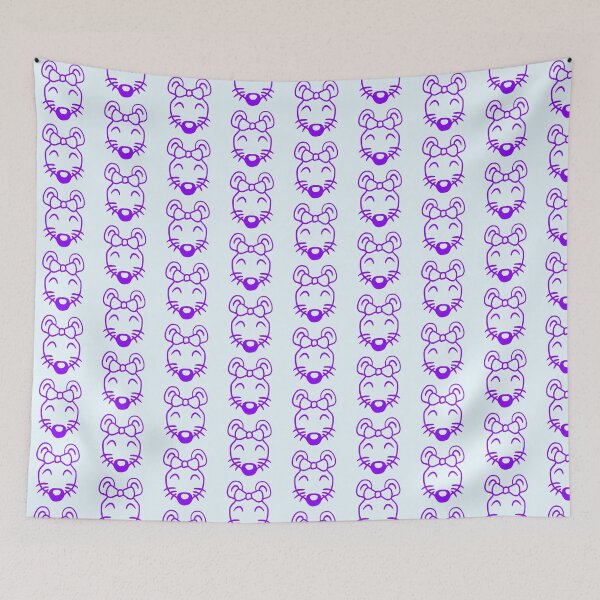 Item preview, Mouse Woman Pretty Bow Girl Little Rat Cute Beauty designed and sold by shirt-o-mat.