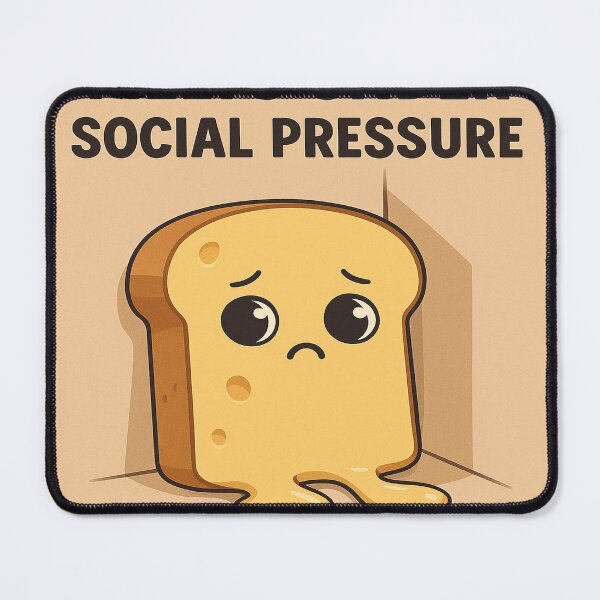 Item preview, “Melts Under Social Pressure – The Introverted Cheese” designed and sold by GalenaDeco.