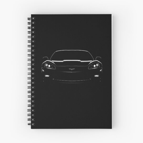 Item preview, C6 Corvette Front Profile in Sleek Blacked-Out Minimal Style designed and sold by TheArtOfCar.