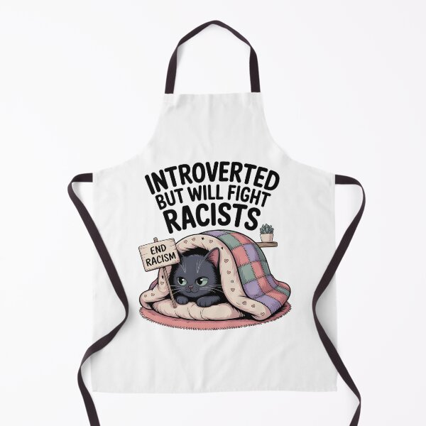 Item preview, Introvert Introverted But Will Fight Racists designed and sold by AniArtPL.