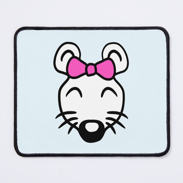 Item preview, Mouse Woman Pretty Bow Girl Little Rat Cute Beauty designed and sold by shirt-o-mat.
