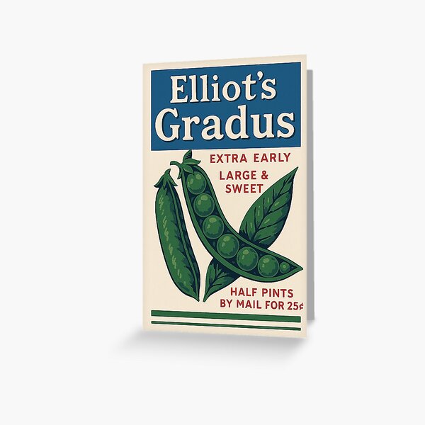 Aperçu de l'œuvre Illustration de pois en sachet de graines vintage, art botanique rétro créée et vendue par weirdfishes123.