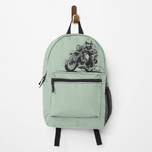 Item preview, Vintage motorcycle man drawing designed and sold by neugart.
