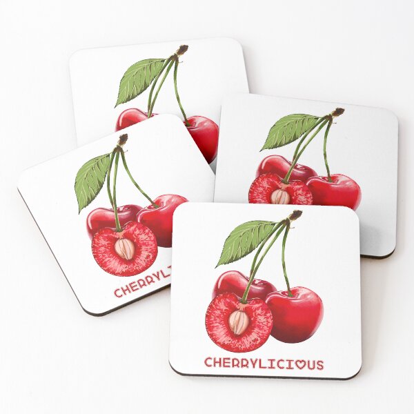 Item preview, Cherrylicious Summer Art Print – Juicy and Playful Cherry Illustration for Trendy Wall Decor or T-shirt Design designed and sold by Pandositive.