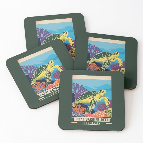 Item preview, A Vintage Illustration of Great Barrier Reef Marine Park - Australia designed and sold by GoodOldVintage.