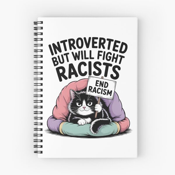 Item preview, Introvert Introverted But Will Fight Racists designed and sold by AniArtPL.