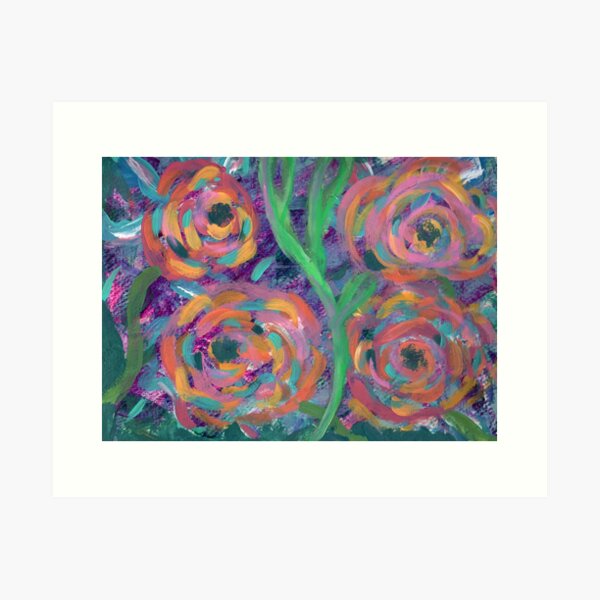 Item preview, Large Swirling Flowers  designed and sold by Sara's Art Shop.