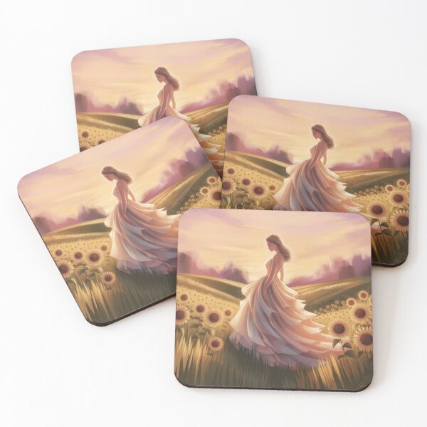 Item preview, A serene walk between the sunflowers designed and sold by Ink And Inspire.