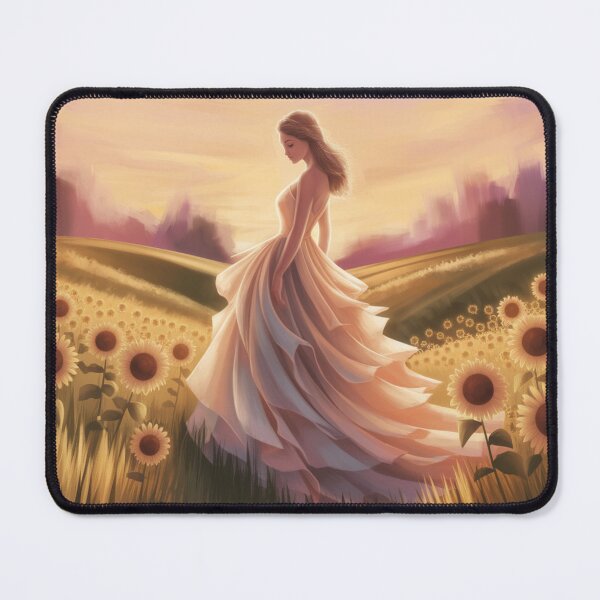 Item preview, A serene walk between the sunflowers designed and sold by Ink And Inspire.