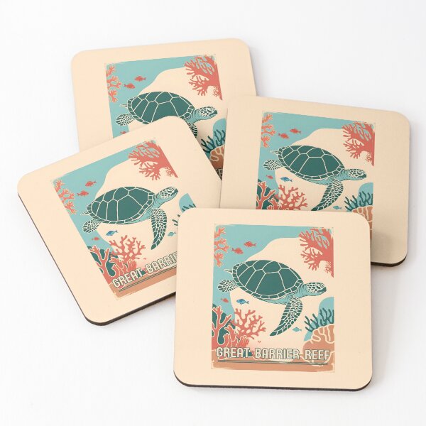 Item preview, A Vintage Illustration of Great Barrier Reef Marine Park - Australia designed and sold by GoodOldVintage.