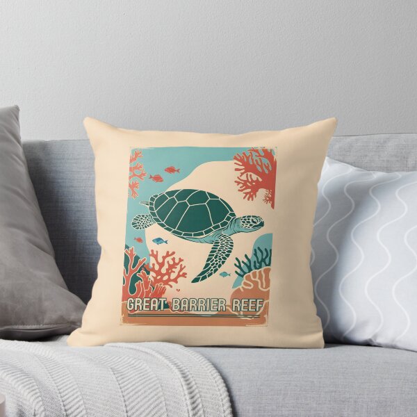 Item preview, A Vintage Illustration of Great Barrier Reef Marine Park - Australia designed and sold by GoodOldVintage.