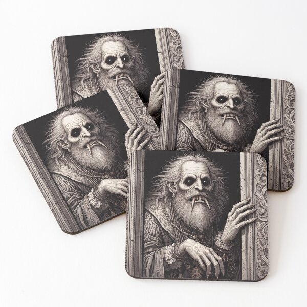 Item preview,  Evil vampire standing staring at you designed and sold by Vintage Designs +.