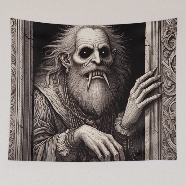 Item preview,  Evil vampire standing staring at you designed and sold by Vintage Designs +.