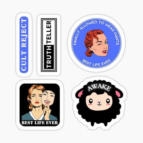Item preview, Best Life Ever Sticker Pack designed and sold by Shunned ExJw.