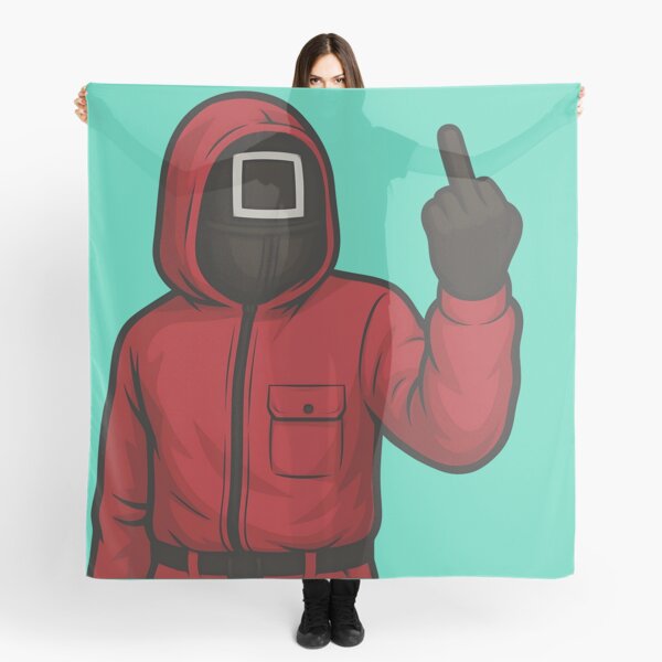 Item preview, Squid Game Guard Middle Finger Sticker – Season 3 Fanart | Bold Vector Design designed and sold by WAUZ.