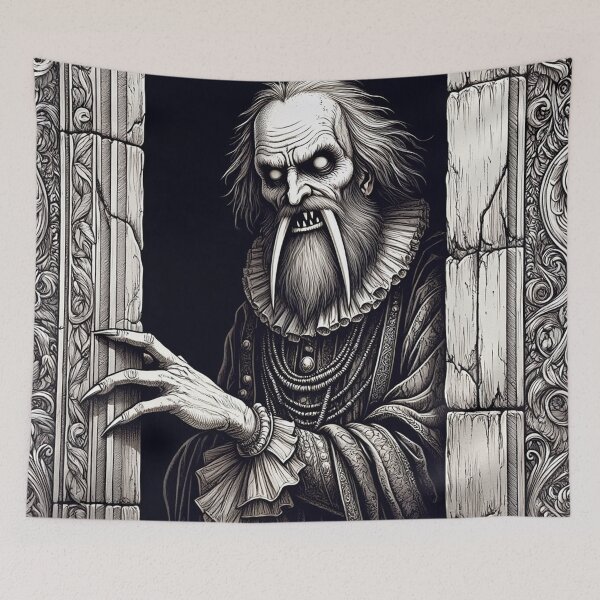 Item preview,  Evil vampire standing staring at you designed and sold by Vintage Designs +.