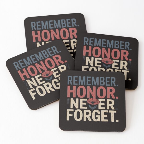 Item preview, Patriotic Tribute Quote - Remember Honor Never Forget designed and sold by Slavicsoul.