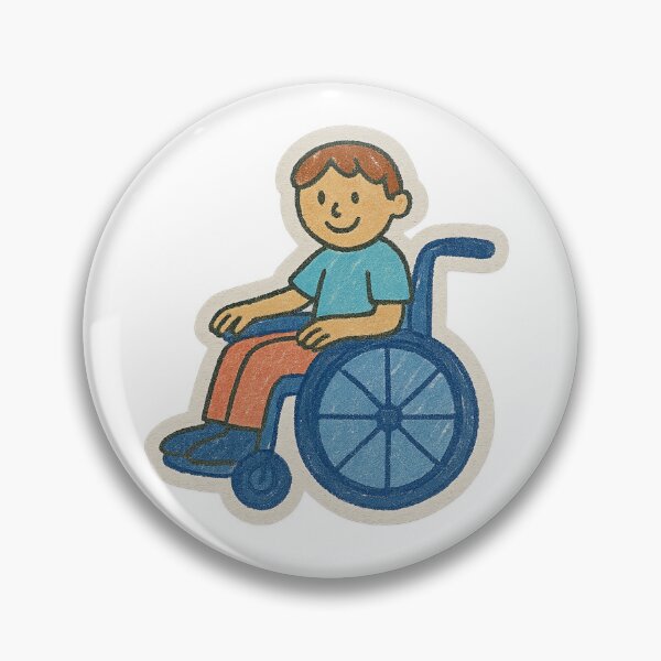 Item preview, Wheelchair User Doodle Sticker designed and sold by Queer Designs.