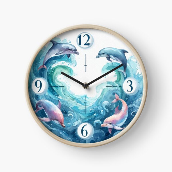 Item preview, Playtime - Dolphins and Waves designed and sold by Anchored-Arts.
