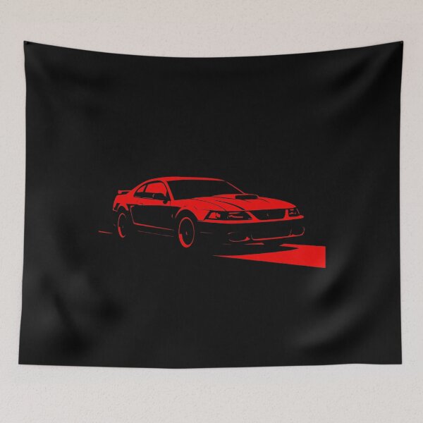 Item preview, 2000 Mustang SVT Cobra R in Striking Red Street Shadow Art designed and sold by TheArtOfCar.
