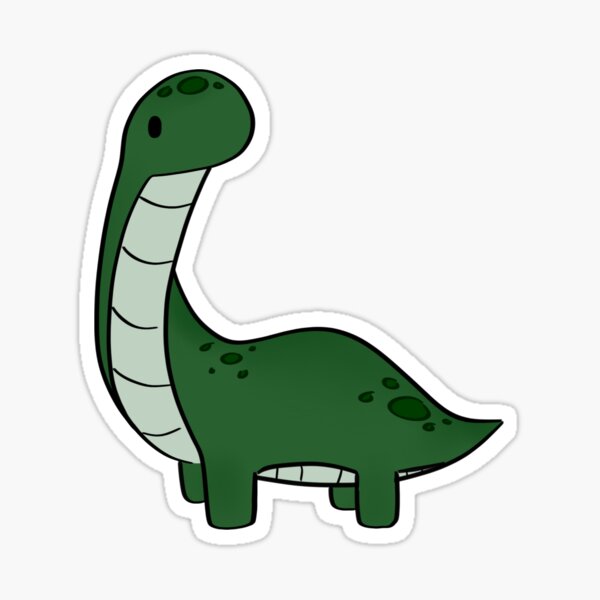 Vista previa del artículo con la obra «Brontosaurio», diseñado y vendido por doodles-n-such.