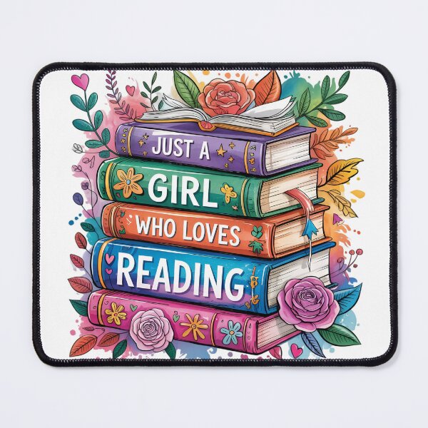Item preview, Just A Girl Who Loves Reading designed and sold by Bichon Boutique.