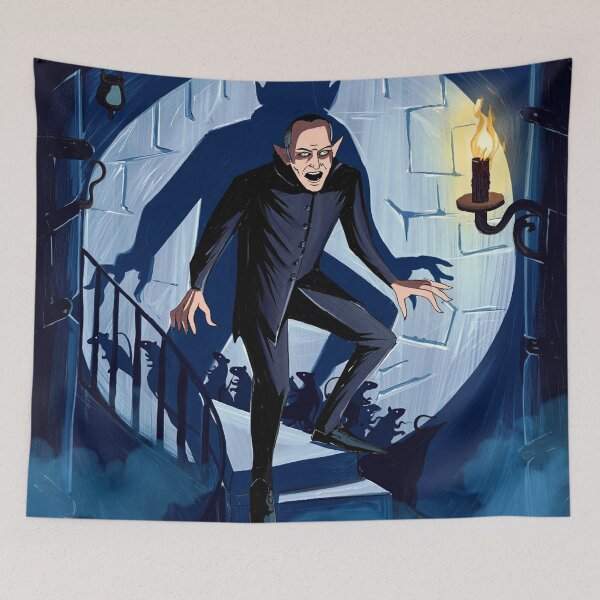 Item preview,  Nosferatu the Vampire vintage style halloween illustration designed and sold by Vintage Designs +.