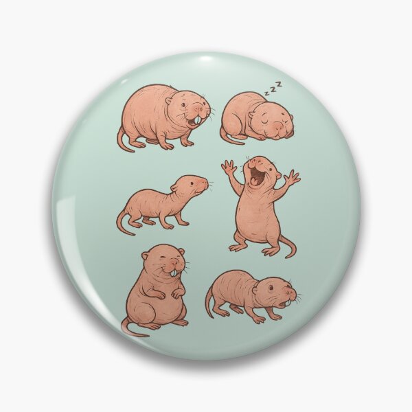 Item preview, Naked Mole Rat Gang Sticker Sheet  designed and sold by Olivia's Doodle Den.