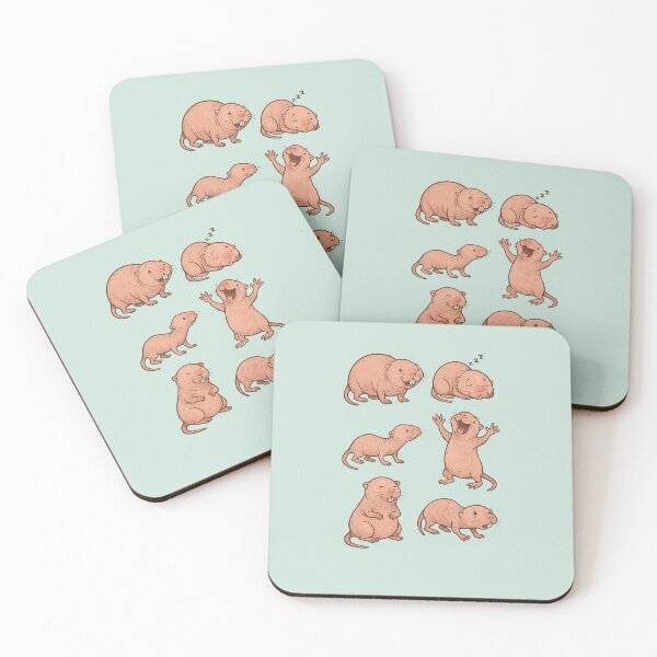 Item preview, Naked Mole Rat Gang Sticker Sheet  designed and sold by Olivia's Doodle Den.