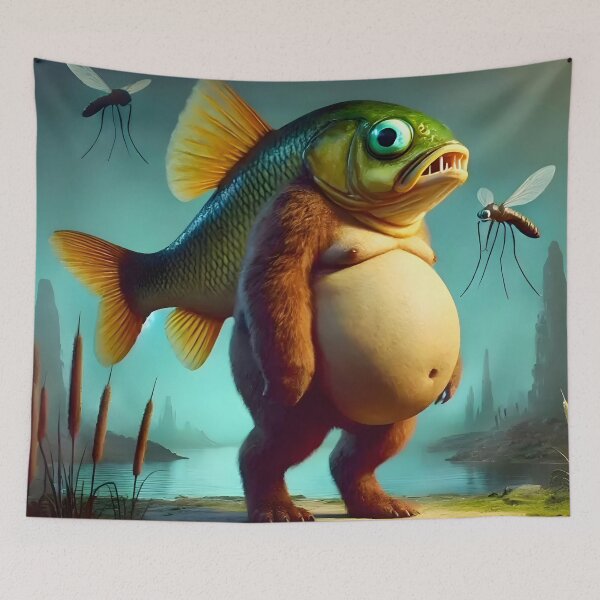 Item preview, Trippi Troppi Realistic Fish Bear – Brainrot Meme designed and sold by EmeraldeaArt.