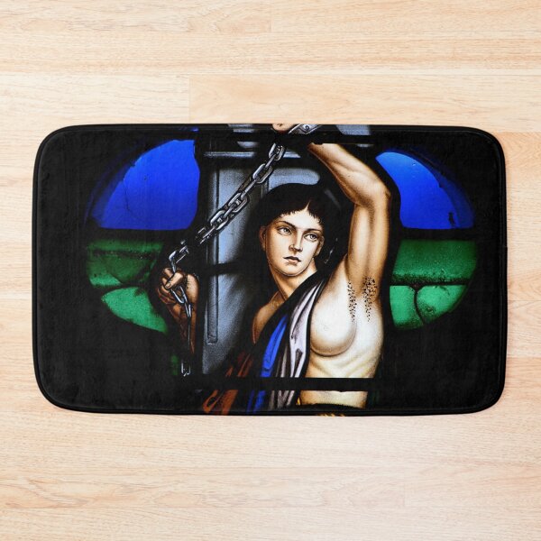 Item preview, Stained Glass art woman chained designed and sold by Vintage Designs +.