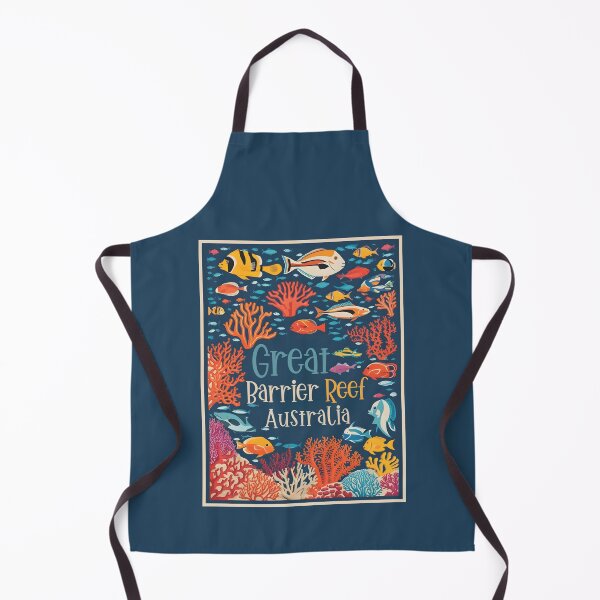 Item preview, A Vintage Illustration of Great Barrier Reef Marine Park - Australia designed and sold by GoodOldVintage.
