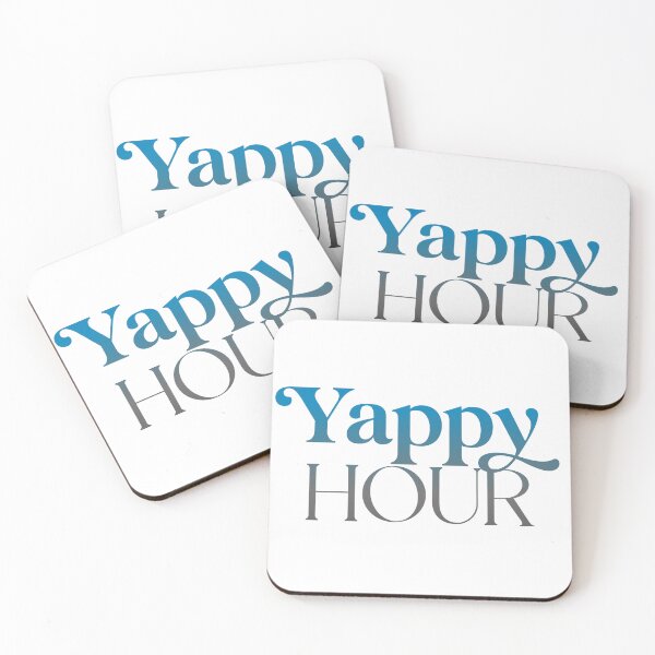 Item preview, Yappy Hour – Girls’ Night Out Blue Design for Happy Hour Lovers designed and sold by Stickers by @molllyclare.
