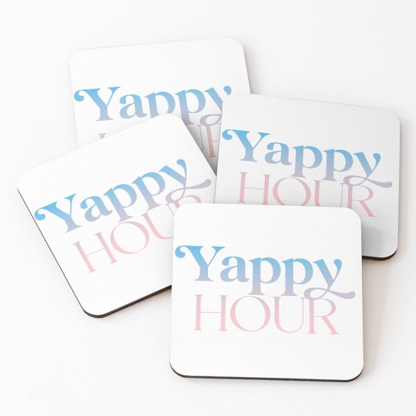 Item preview, Yappy Hour – Girls’ Night Out Pastel Design for Happy Hour Lovers designed and sold by Stickers by @molllyclare.