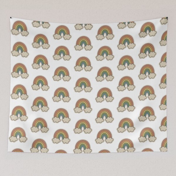 Item preview, Rainbow & Clouds Doodle Sticker designed and sold by Queer Designs.