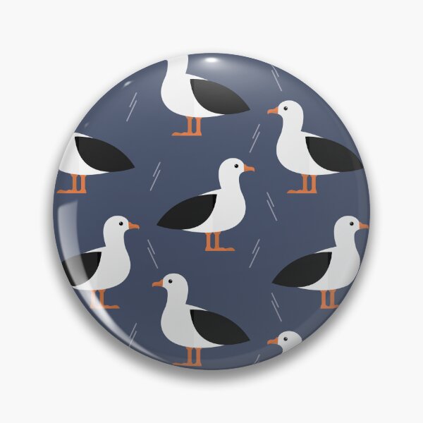 Item preview, Albatrosses on blue designed and sold by reneesillus.