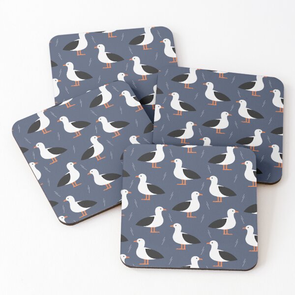 Item preview, Albatrosses on blue designed and sold by reneesillus.